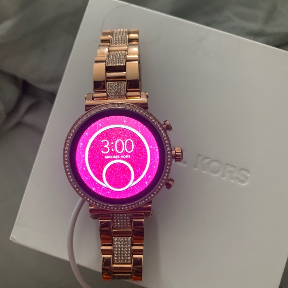 Rose gold 3rd generation Michael kors smart watch